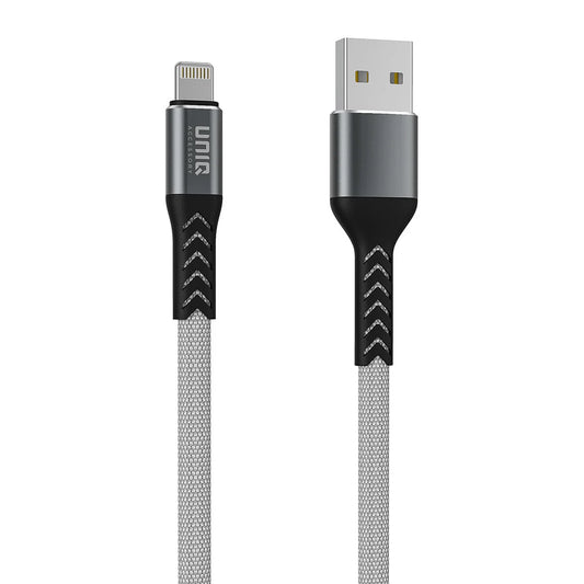 UNIQ Accessory Lightning USB Kabel 2 meter snellader dataoverdracht - Grijs